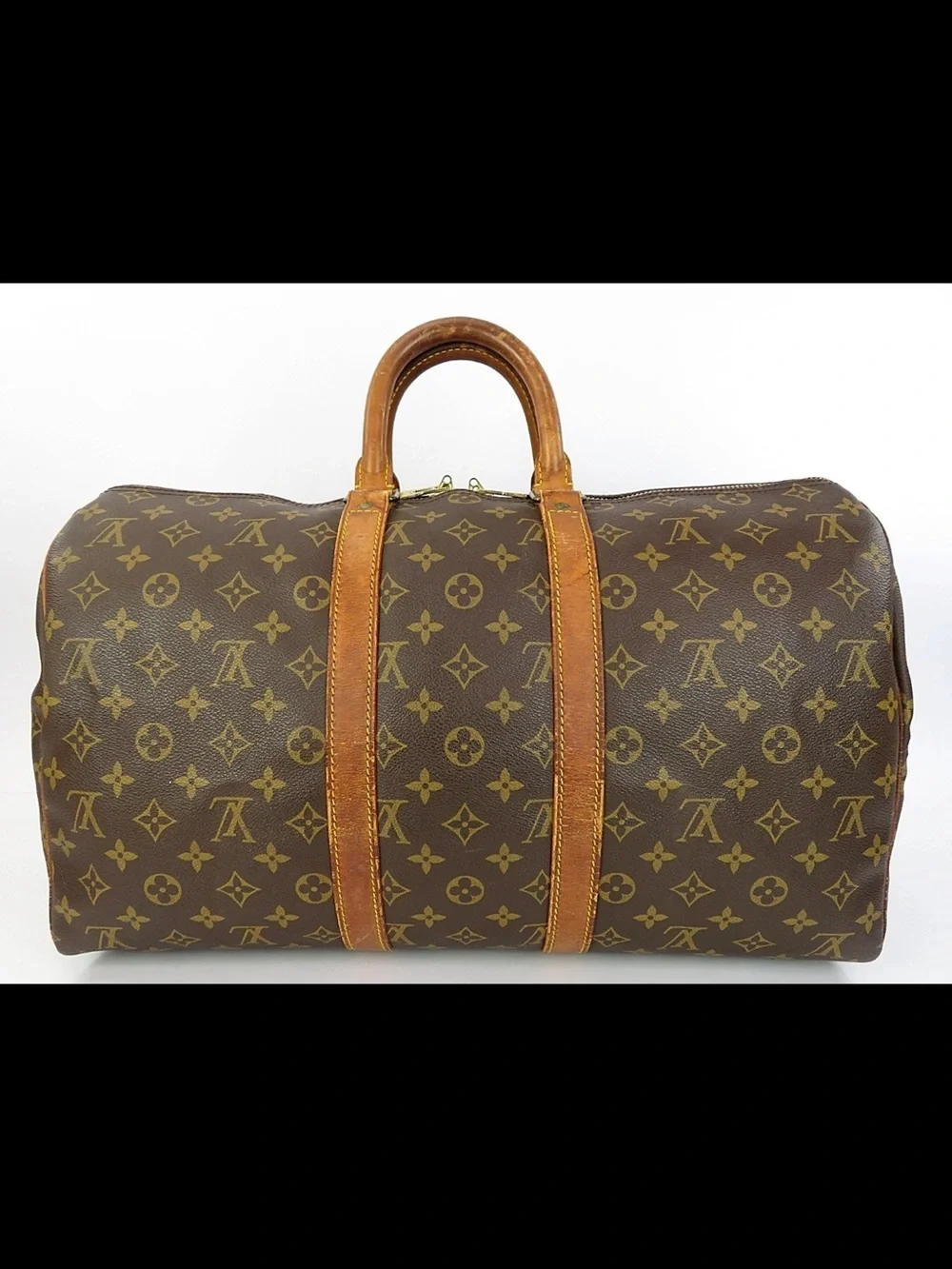 Louis Vuitton Brown Monogram Keepall Duffle Bag